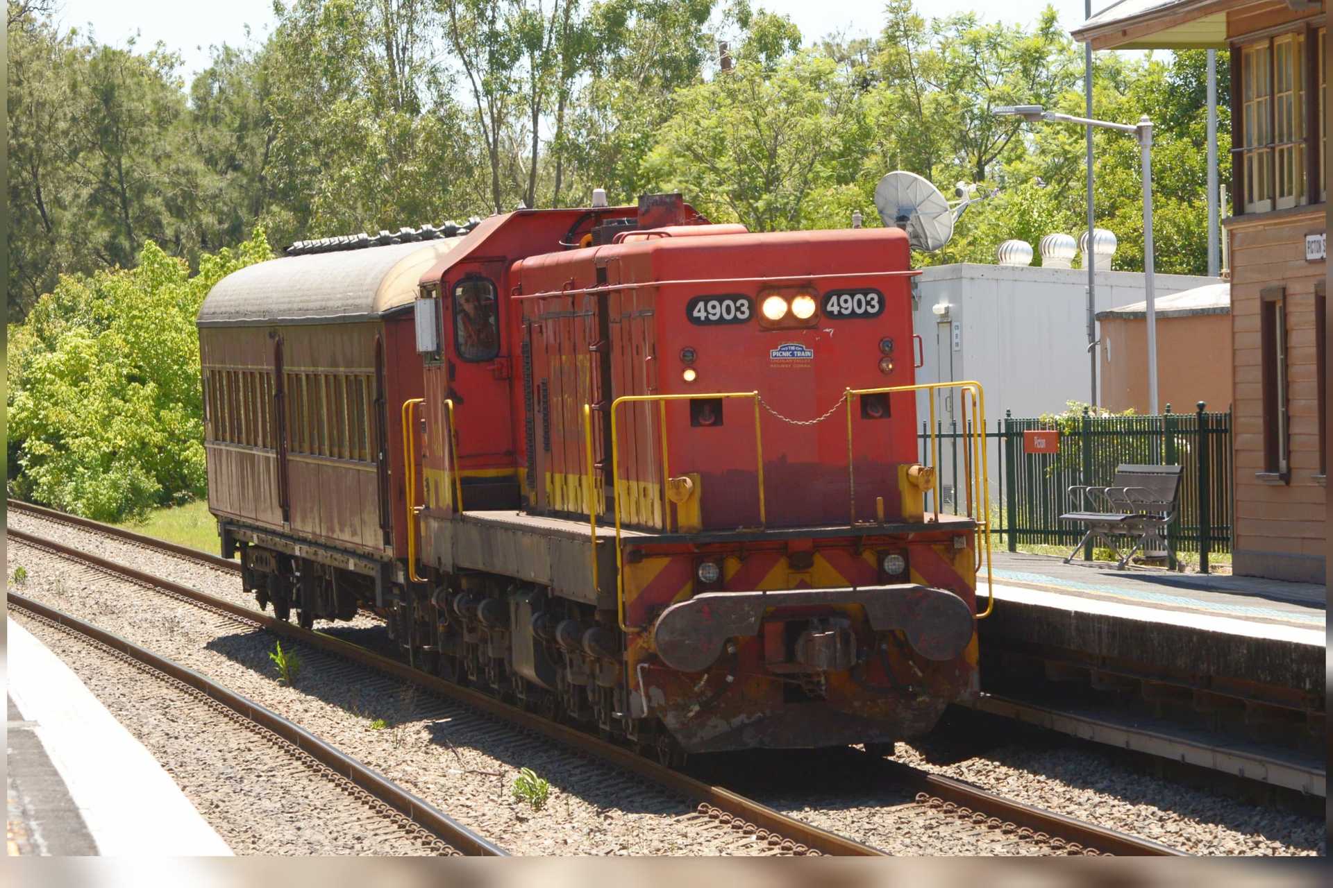 Tarpy transferring a carriage for an overhaul