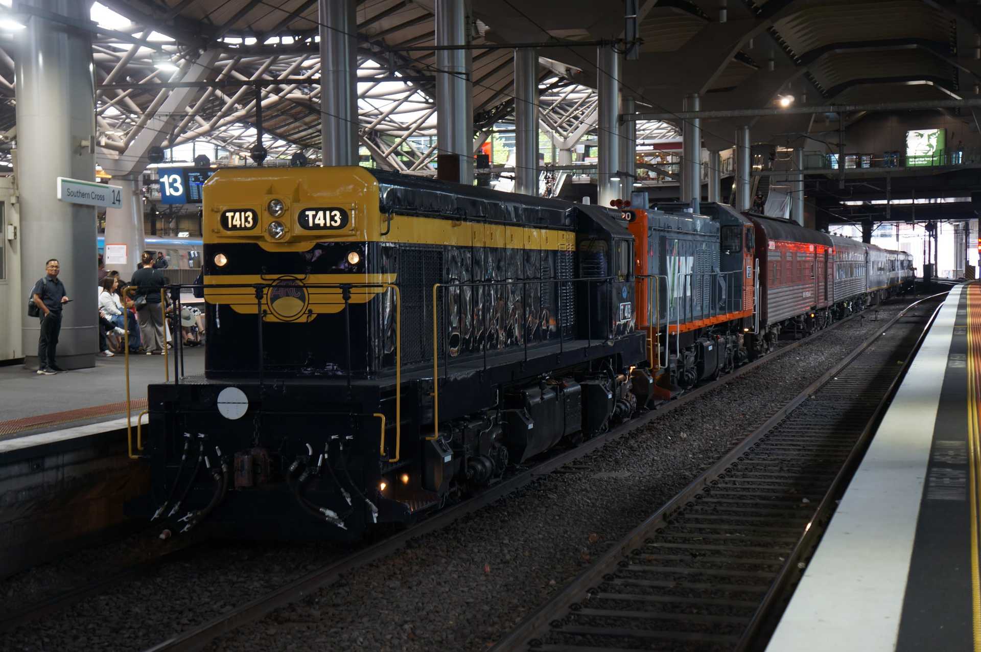 707 Operations Members Christmas Train at Southern Cross Railway Station