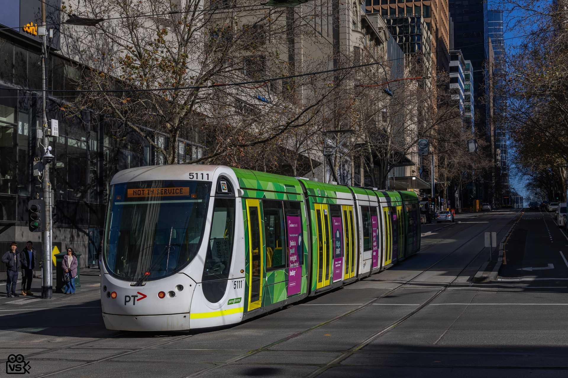 C2.5111, Westbound on Bourke St